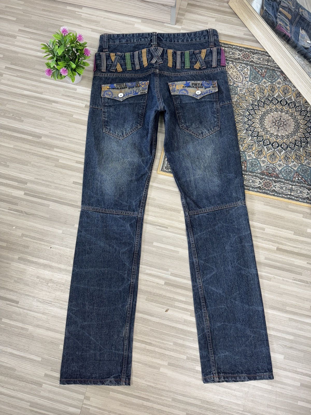 If Six Was Nine × Japanese Brand × Vintage Vintage 90s Double Focus Zipper Style Blue Jean Size US 32 / EU 48 - 6 Thumbnail