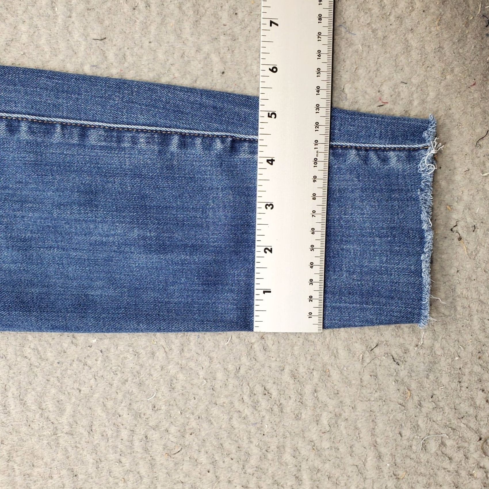 Madewell Madewell Womens 26 Blue Denim Cropped Skinny High Rise Button Fly Jeans Size 26" / US 2 / IT 38 - 5 Thumbnail