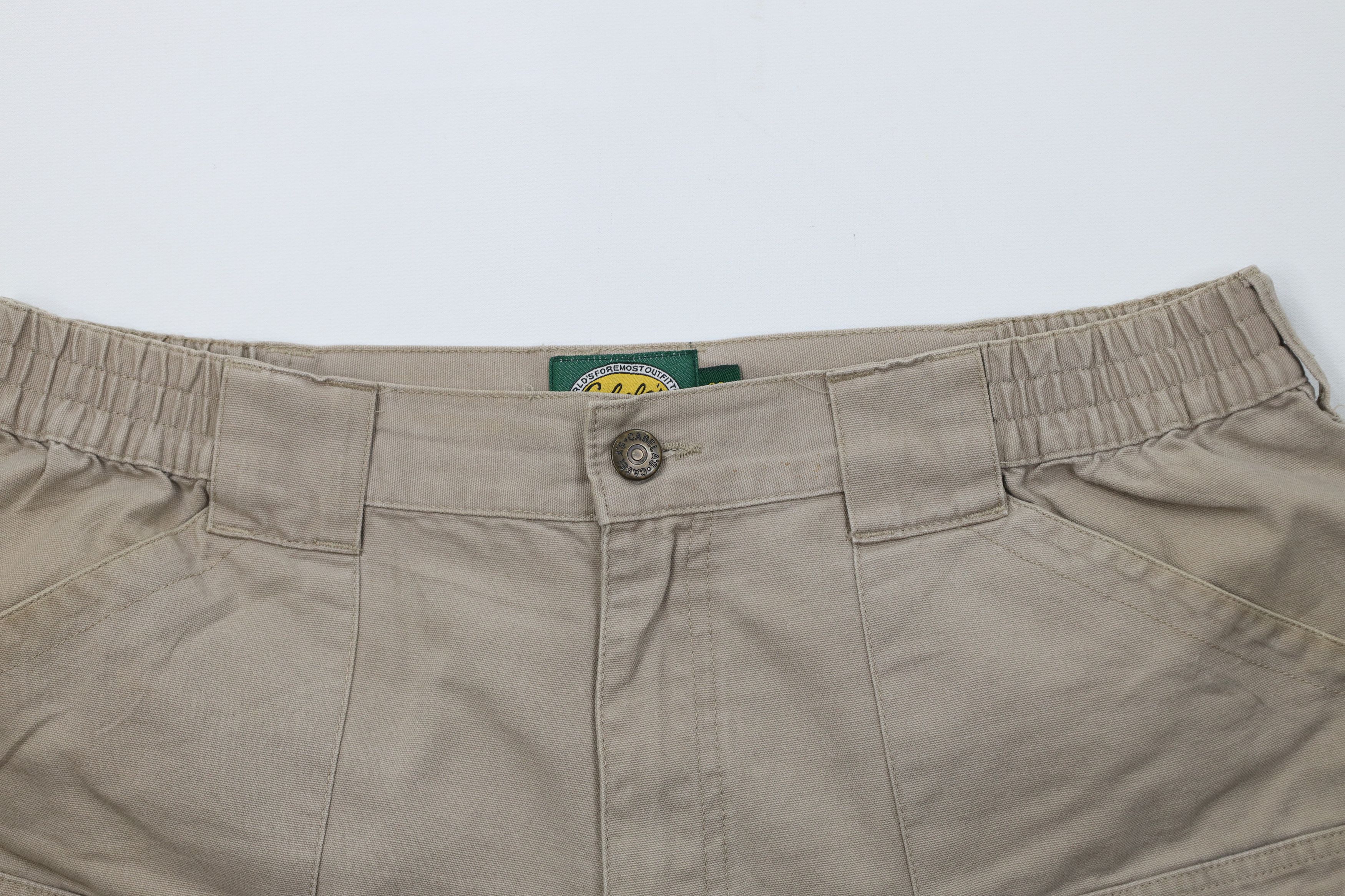 Cabelas Vintage 90s Y2K Cabelas Above Knee Trekking Cargo Shorts Size US 38 / EU 54 - 2 Thumbnail