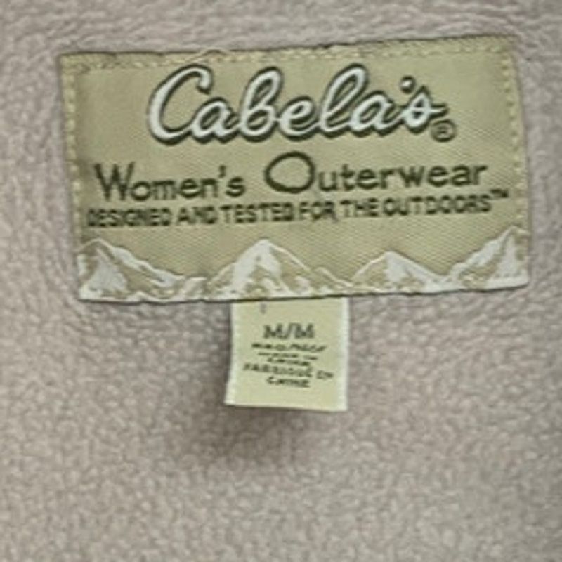 Cabelas Cabelas Womens Medium Full Zip Outerwear Fleece Lined Jacket Size M / US 6-8 / IT 42-44 - 3 Thumbnail