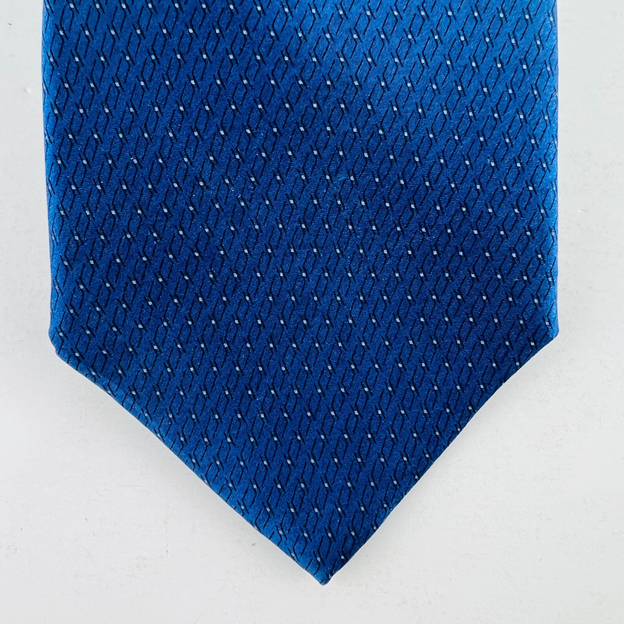 Designer Zylos Gold George Machado Blue Dots Necktie Tie 100% Silk NW Size ONE SIZE - 3 Thumbnail