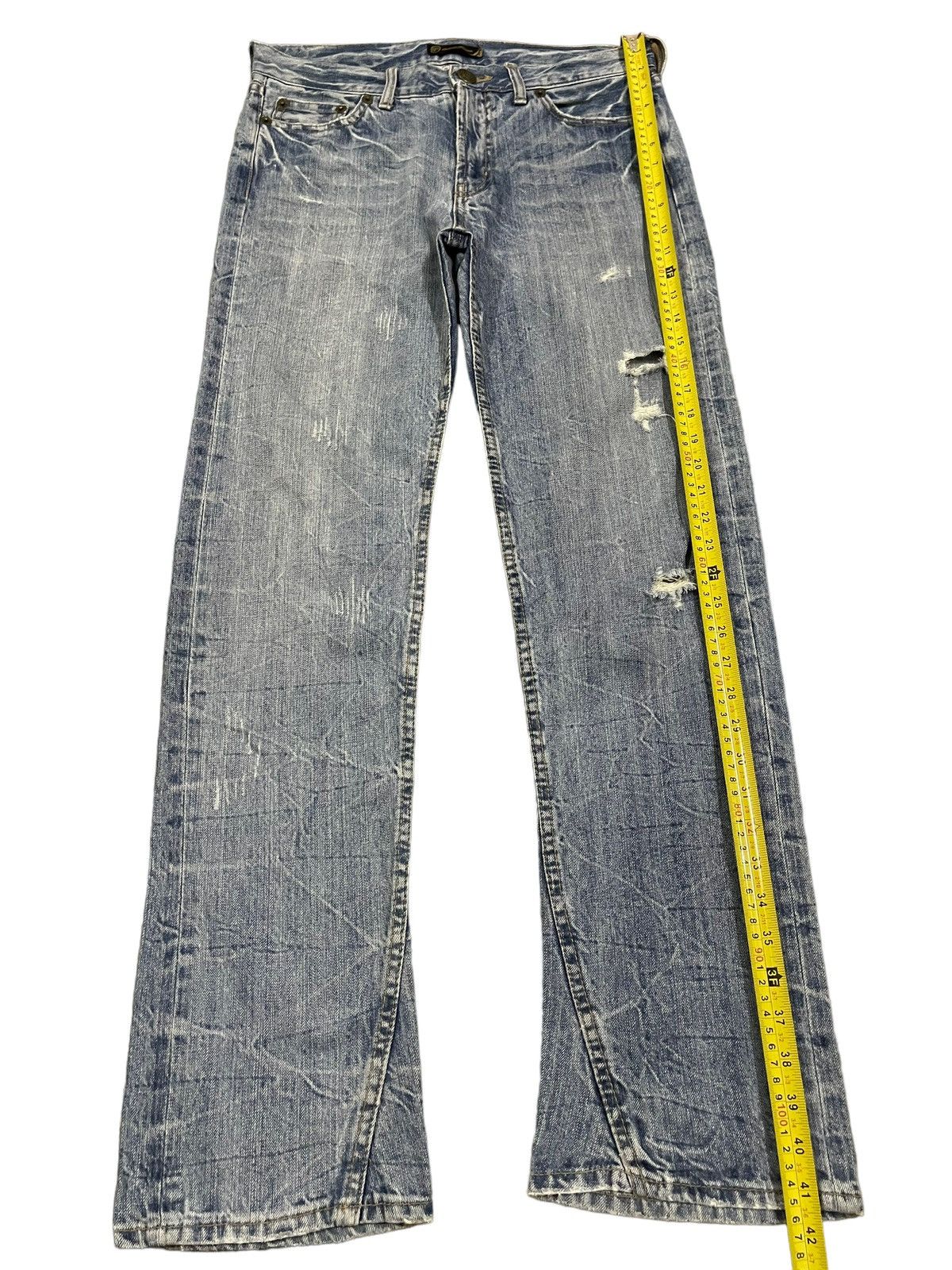 14th Addiction Vintage Japanese Brand Blue Wash Style Baggy Jeans Size US 32 / EU 48 - 10 Thumbnail