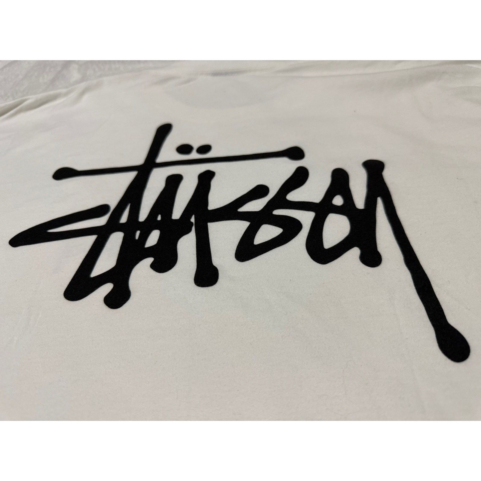 Stussy Stussy Basic White Logo T Shirt with Front/Back Logo Sz 2XL Size US XXL / EU 58 / 5 - 5 Thumbnail