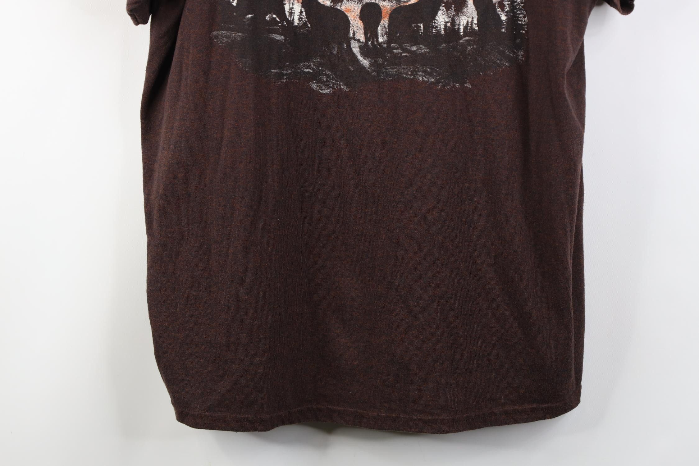 Vintage Vintage 90s Y2K Streetwear South Dakota Wolf Nature T-Shirt Size US XL / EU 56 / 4 - 3 Thumbnail