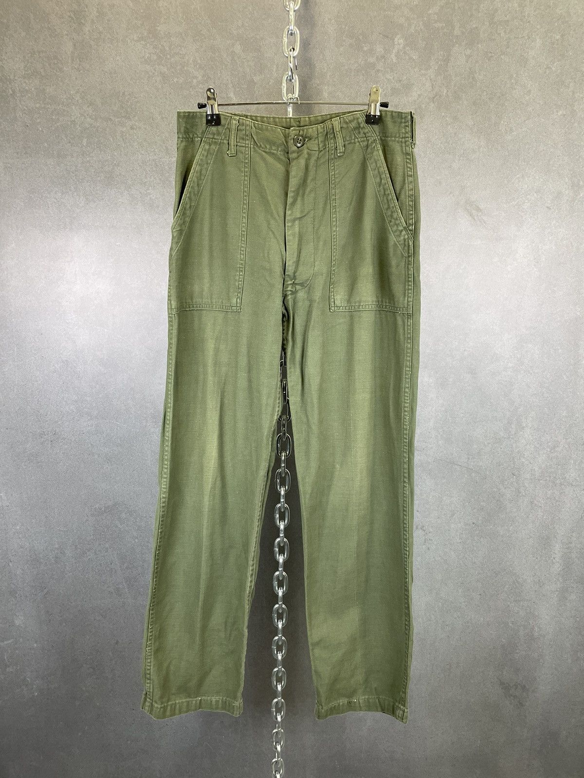 Vintage Military OG-107 Fatigue Pants cotton sateen vietnam