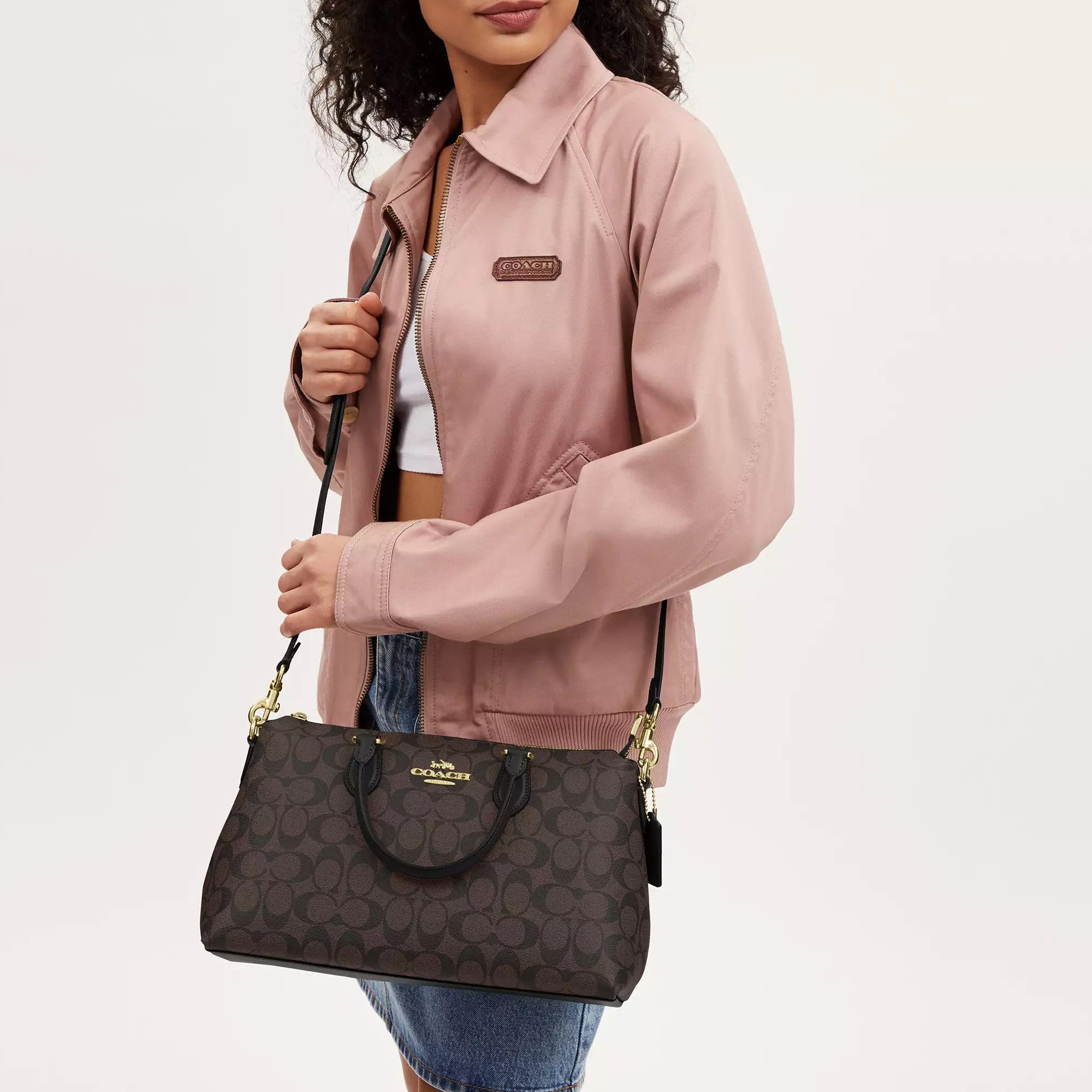 Coach Georgia Satchel In Signature Canvas CR157 Size ONE SIZE - 3 Thumbnail