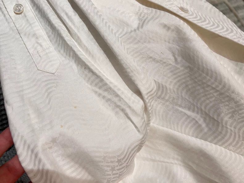 Alexander Wang Alexander Wang Star Stripe Print White Shirt- Size XS / US 0-2 / IT 36-38 - 4 Thumbnail