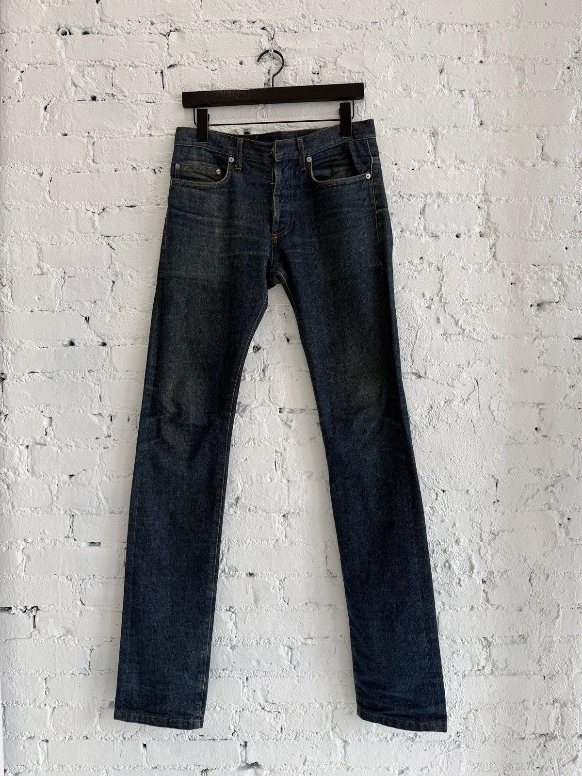 Dior S/S 2007 DIOR HOMME RAW INDIGO DENIM Size US 28 / EU 44 - 1 Thumbnail