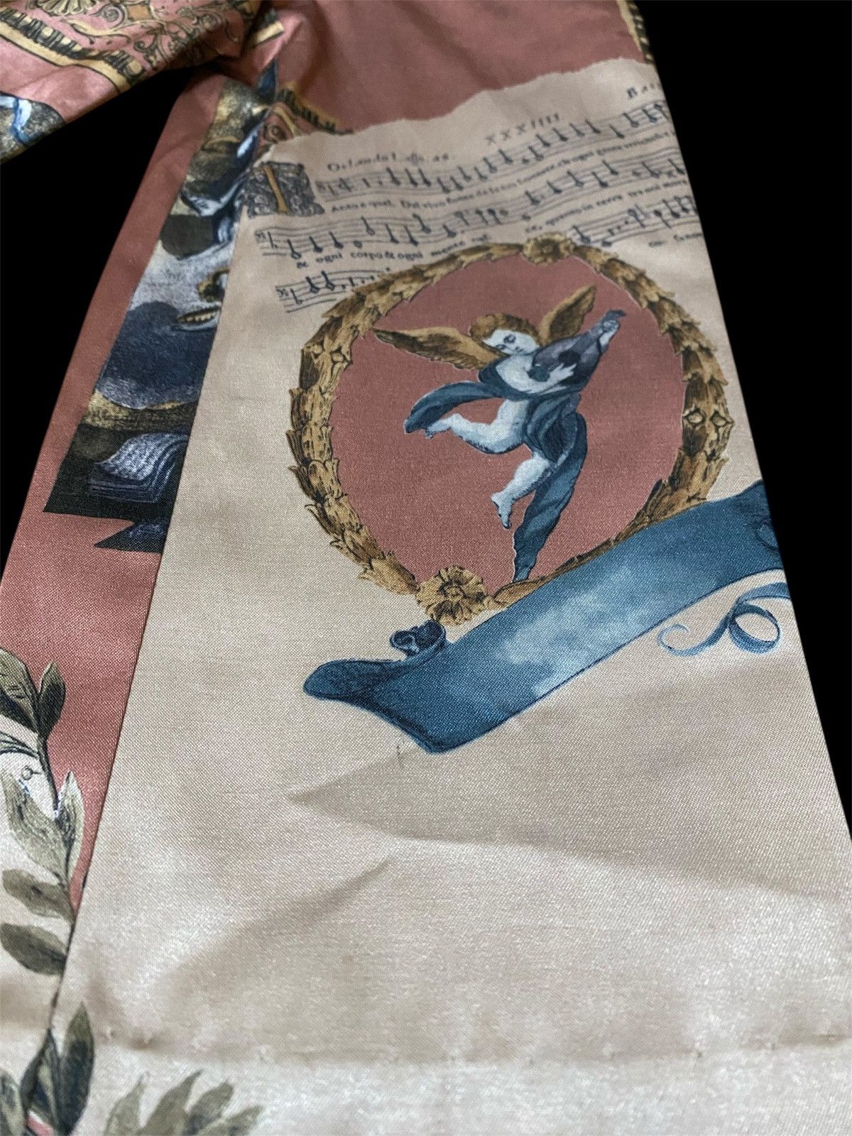 Vintage Vintage 90s Crinoline Fullprint With Decorative Cherubs Size M / US 6-8 / IT 42-44 - 6 Thumbnail