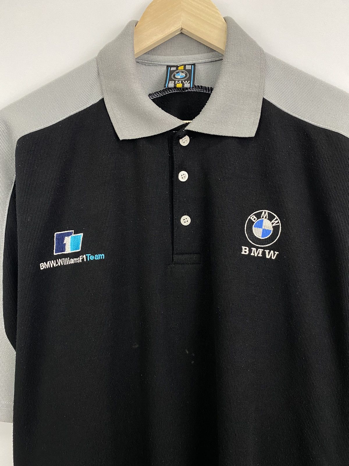 BMW Vintage 90s BMW Williams F1 Team Racing Graphic polo t-shirt Size US XL / EU 56 / 4 - 4 Thumbnail