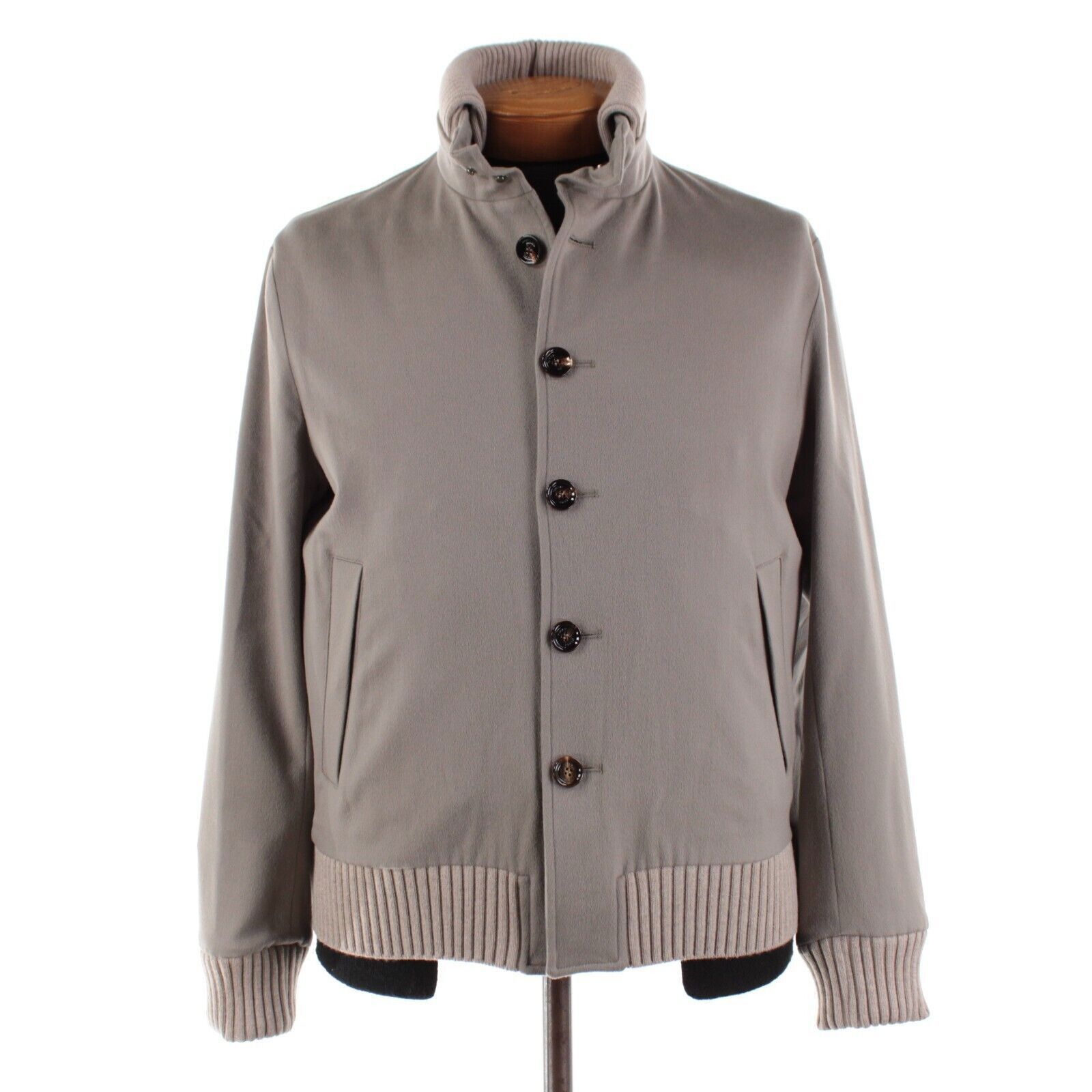 Kiton Kiton Jacket Size M US In Beige Wool Size US M / EU 48-50 / 2 - 1 Thumbnail
