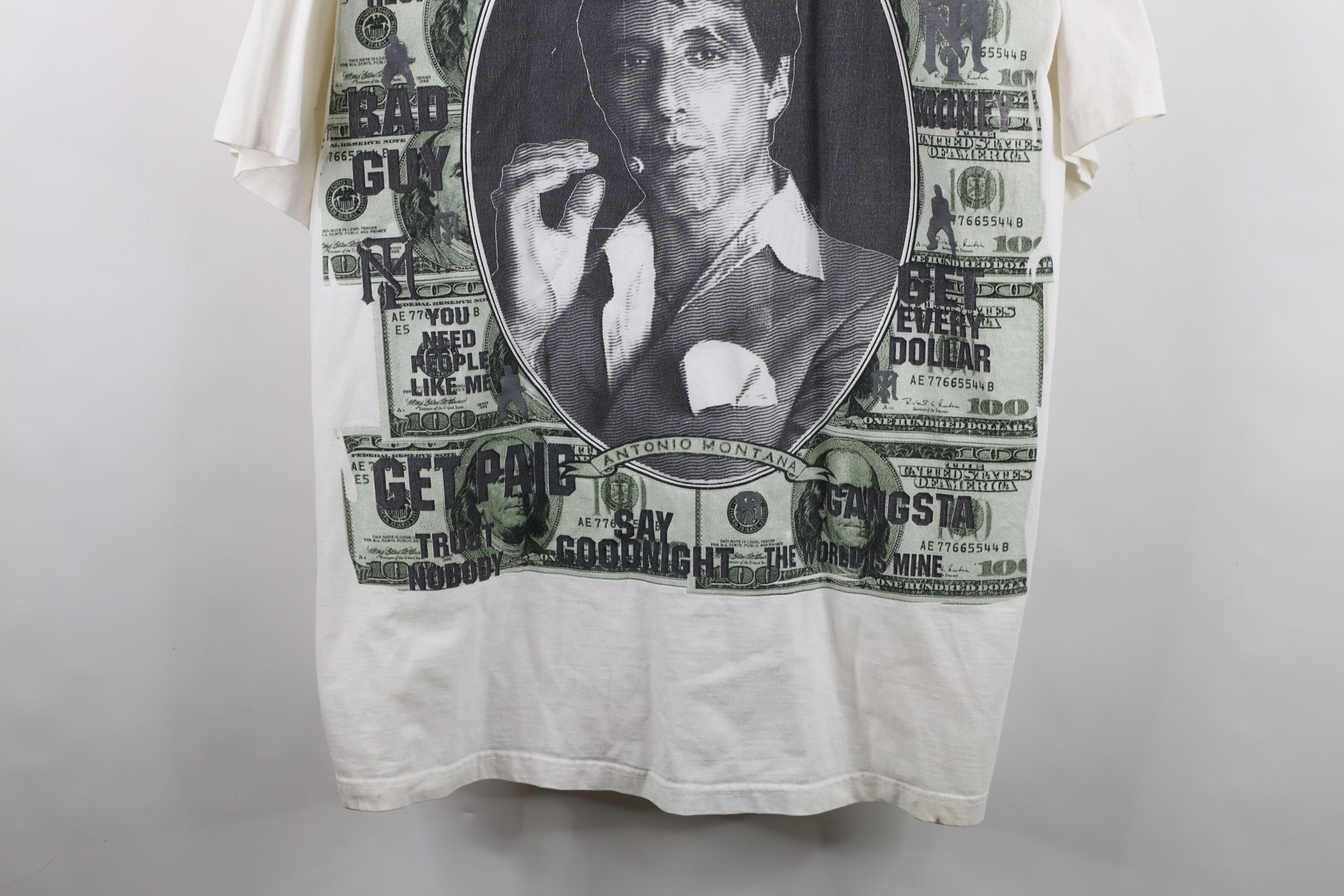 Vintage Vintage 90s Y2K Tony Montana Scar Face Short Sleeve T-Shirt Size US XXL / EU 58 / 5 - 3 Thumbnail