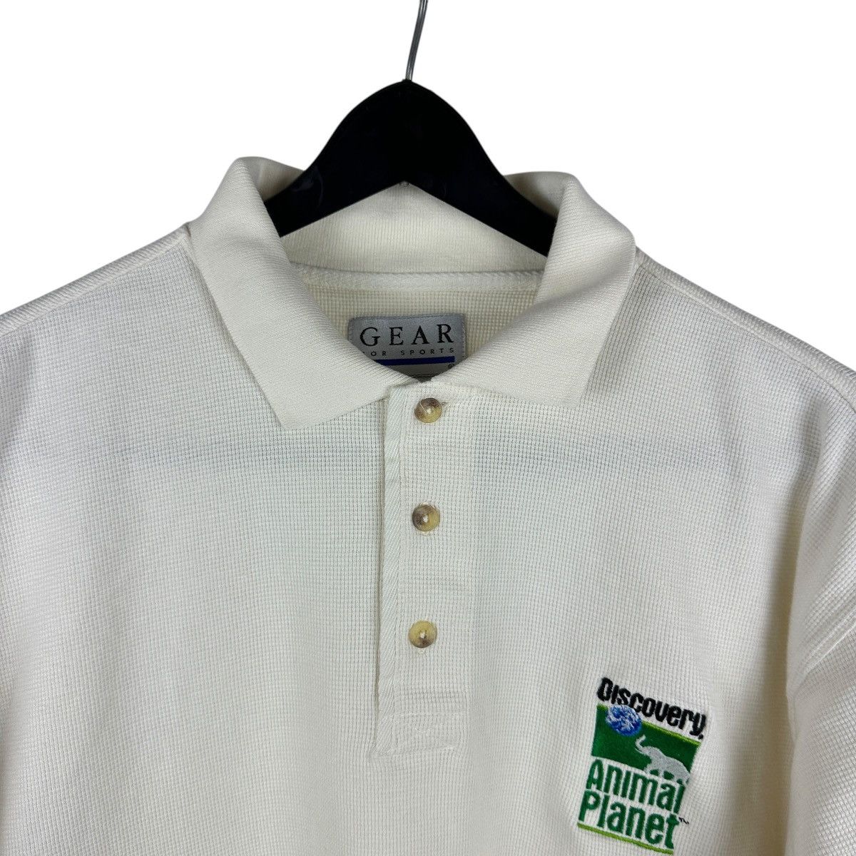 Vintage Vintage 90s Discovery Channel Animal Planet Shirt Size US L / EU 52-54 / 3 - 3 Thumbnail