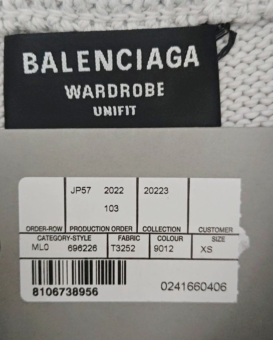 Balenciaga Balenciaga 23ss Double B Embroidered Logo Knit2412-Nextarrow Size US XS / EU 42 / 0 - 4 Thumbnail