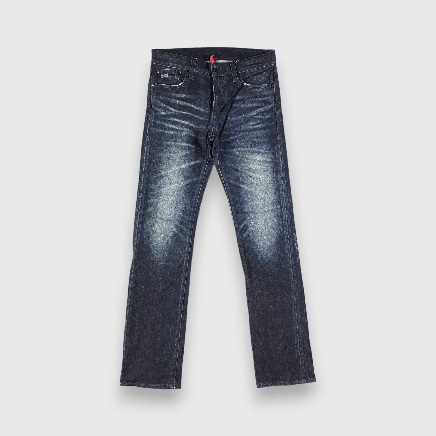 Japanese Brand Uniqlo S001 Jeans Blue Slim Fit Denim -J2847 Size US 33 - 1 Thumbnail