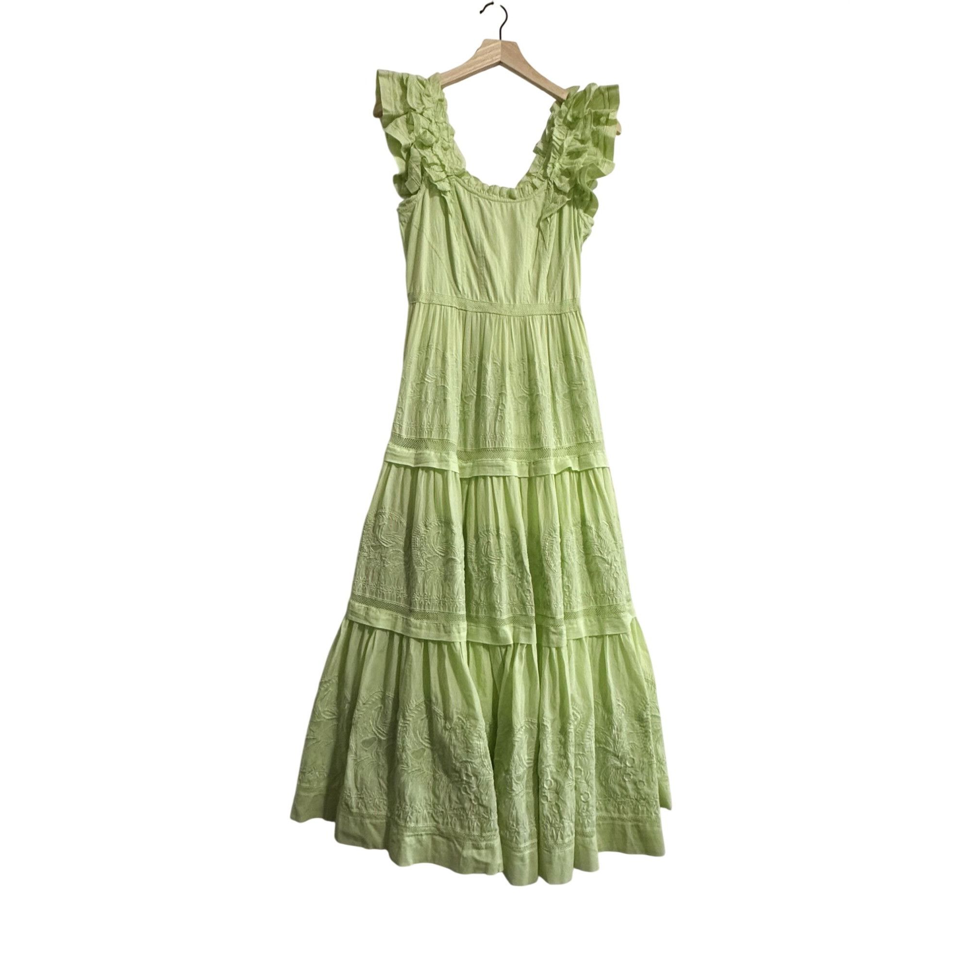 Ulla Johnson Ulla Johnson Julietta Broderie Anglaise Cotton Midi Dress, 4 Size S / US 4 / IT 40 - 15 Thumbnail