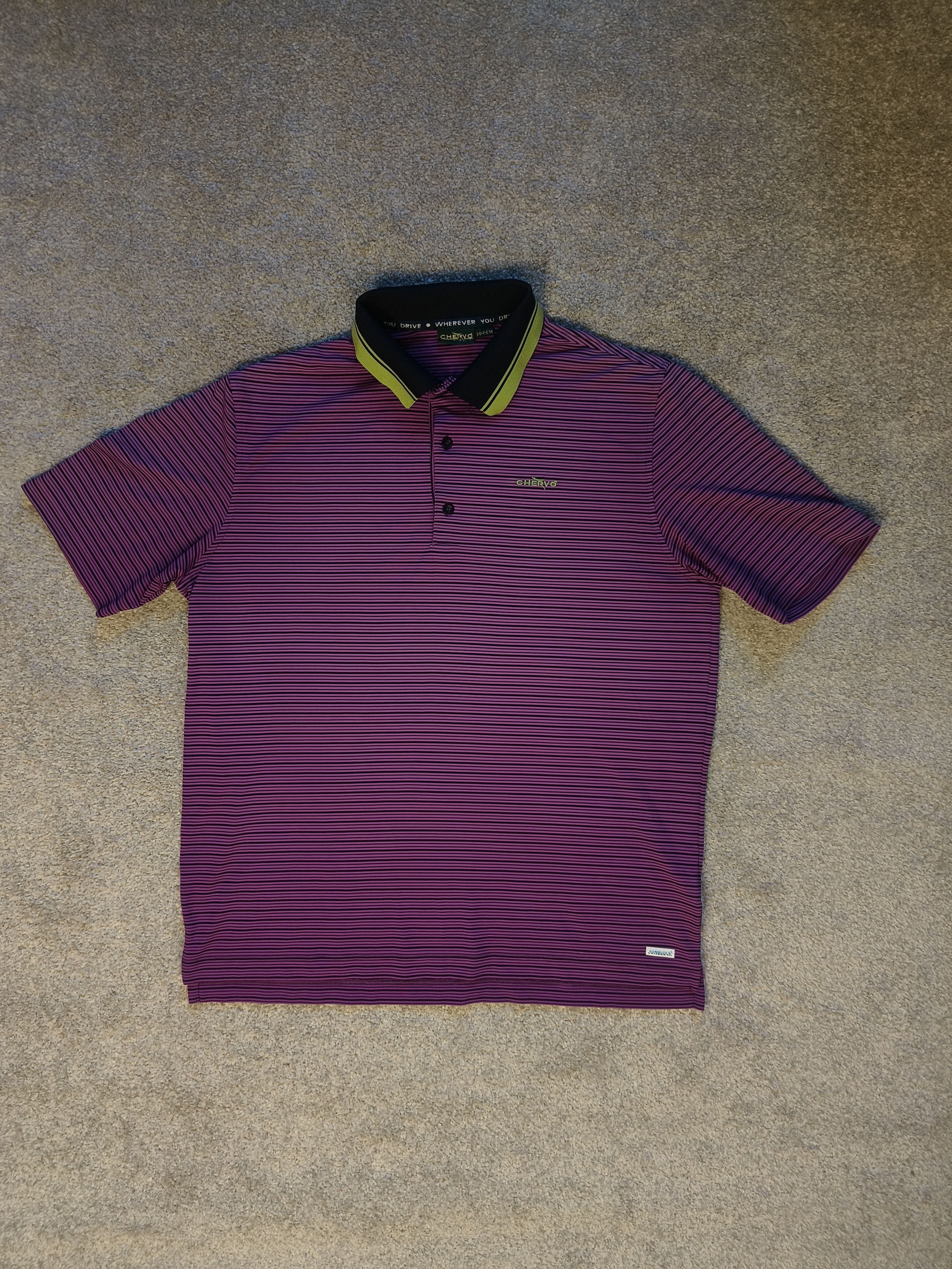 Other Chervo Sunblock Striped Polo Jersey Size US XL / EU 56 / 4 - 1 Thumbnail