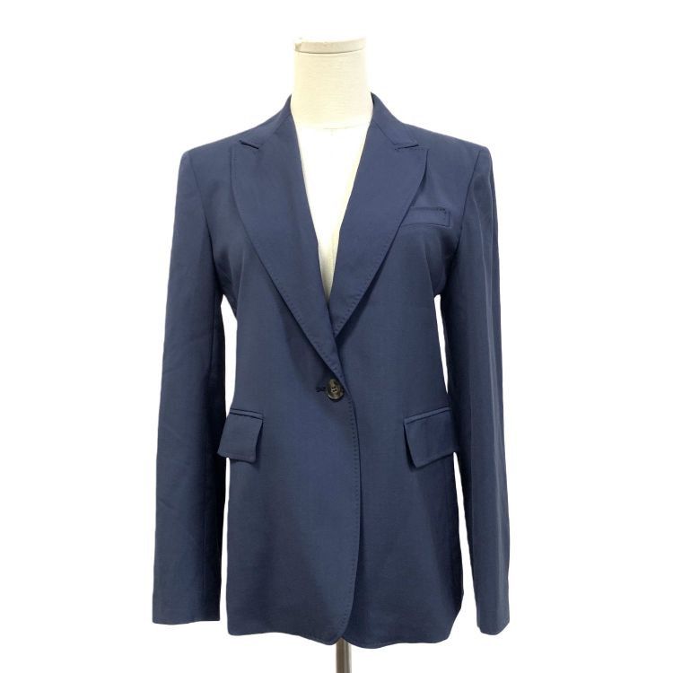 Weekend Max Mara Weekend Max Mara Navy Blue Virgin Wool Blazer Size 6 Size S / US 4 / IT 40 - 1 Thumbnail