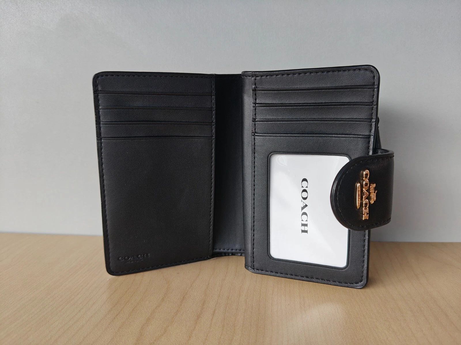 Coach Coach Medium Corner Zip Wallet In Signature T/1005 Size ONE SIZE - 8 Thumbnail