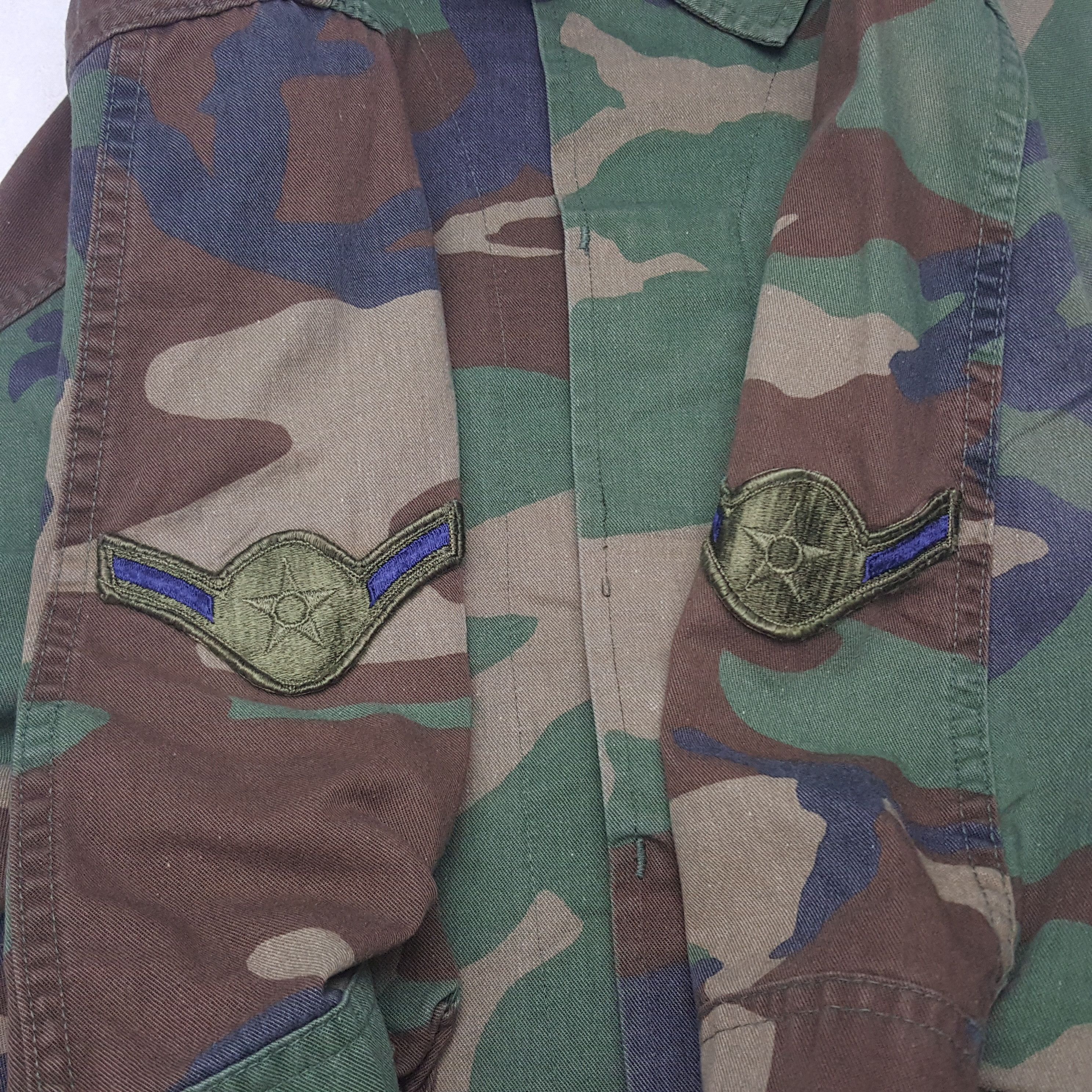 Vintage Vintage US Air Force Military Camo Custom Art Jacket Size US L / EU 52-54 / 3 - 9 Thumbnail