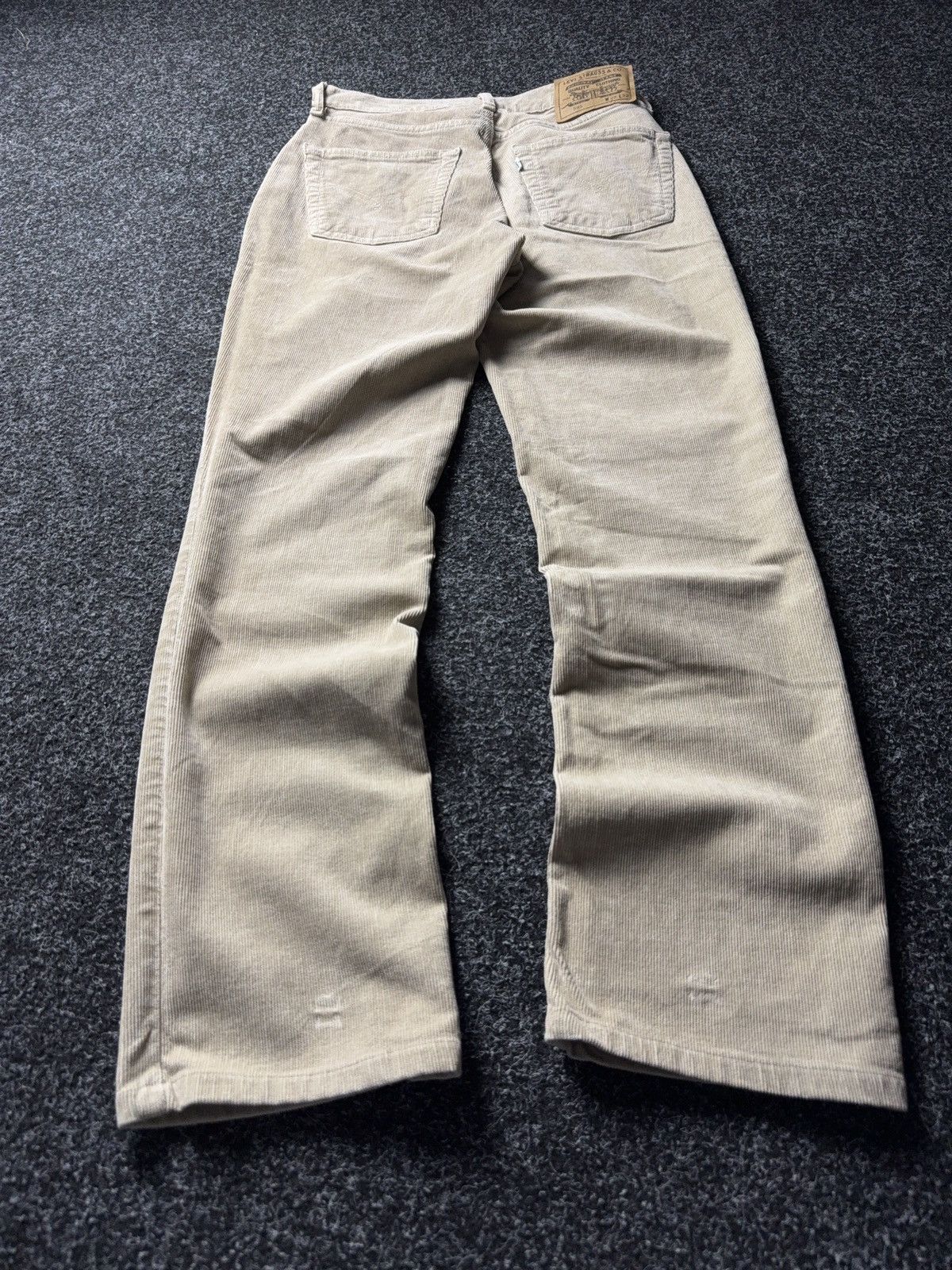 Levi's Vintage Clothing Retro Levi’s 595 Western Beige Corduroy Pants Made in Italy Size 27" / US 4 / IT 40 - 12 Thumbnail