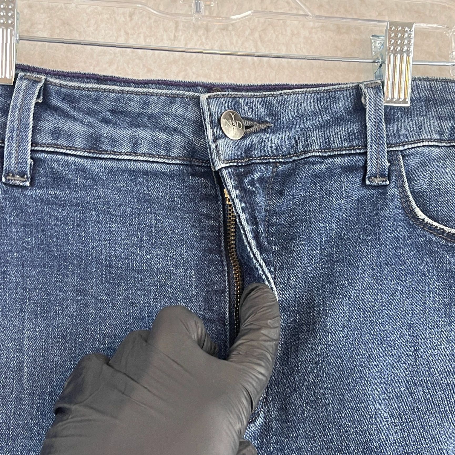 NYDJ NYDJ Lorena Boyfriend Jeans Womens Size 16W Blue Denim High-Rise 5-Pocket Regular Size 38" / US 16 / IT 52 - 5 Thumbnail