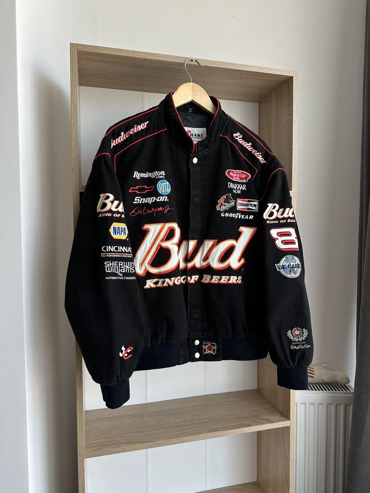 Vintage Vintage Bud Budweiser NASCAR King Of Bier Racing Jacket | Grailed