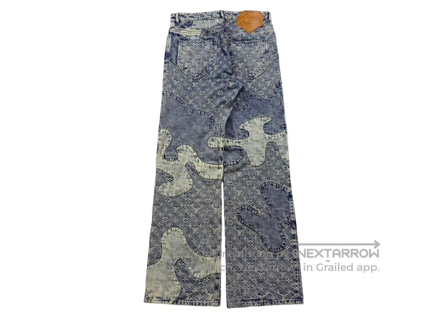 Louis Vuitton Louis Vuitton Nigo Monogram Patchwork Jeans. Size US 31 - 4 Thumbnail