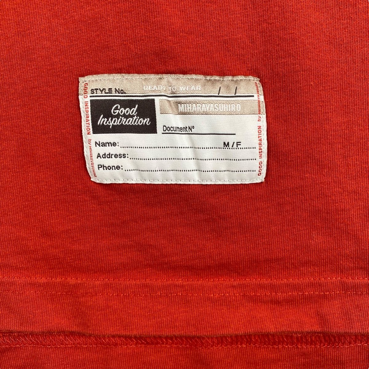 Japanese Brand × Maison MIHARA YASUHIRO MIHARAYASUHIRO Good Inspiration Communications Tee Shirt Size US L / EU 52-54 / 3 - 4 Thumbnail