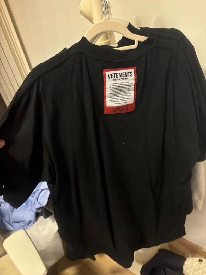 Vetements Vetements Black short-sleeved shirt Size US M / EU 48-50 / 2 - 2 Thumbnail