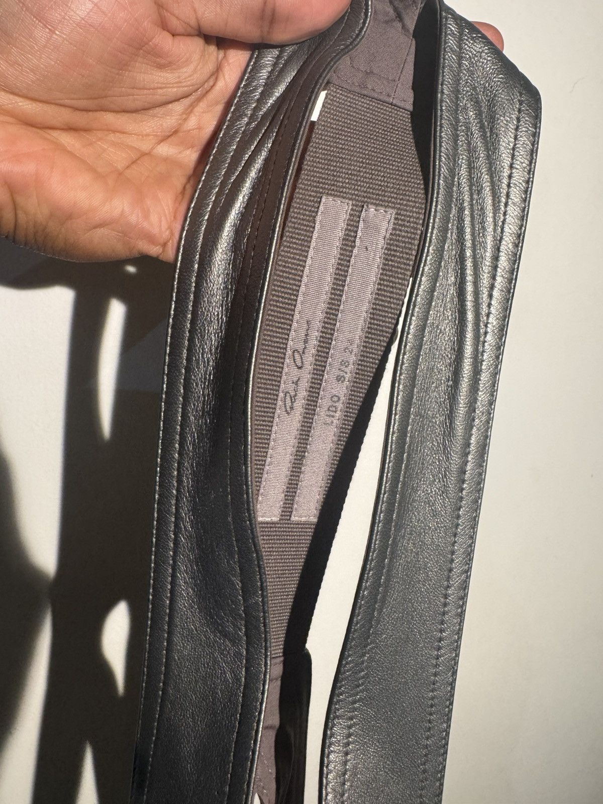 Rick Owens Rick Owens Mainline Bauhaus Leather Vest – Gunmetal Size US M / EU 48-50 / 2 - 8 Thumbnail