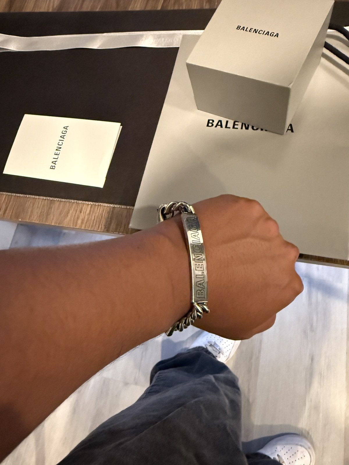 Balenciaga Balenciaga Plate Twist Bracelet Size ONE SIZE - 11 Thumbnail