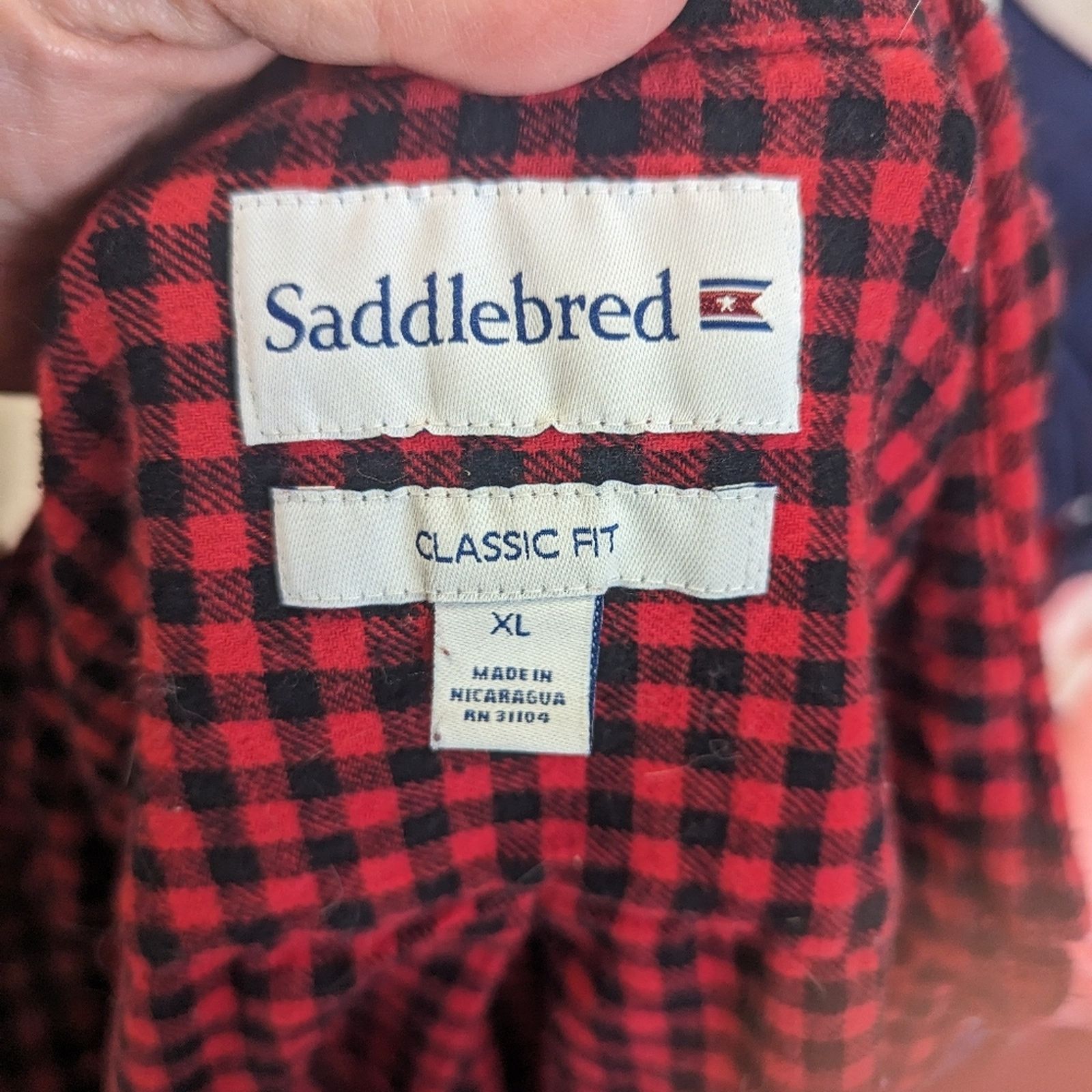Saddlebred Saddlebred Plaid Button Front Shirt - XL Size US XL / EU 56 / 4 - 2 Thumbnail