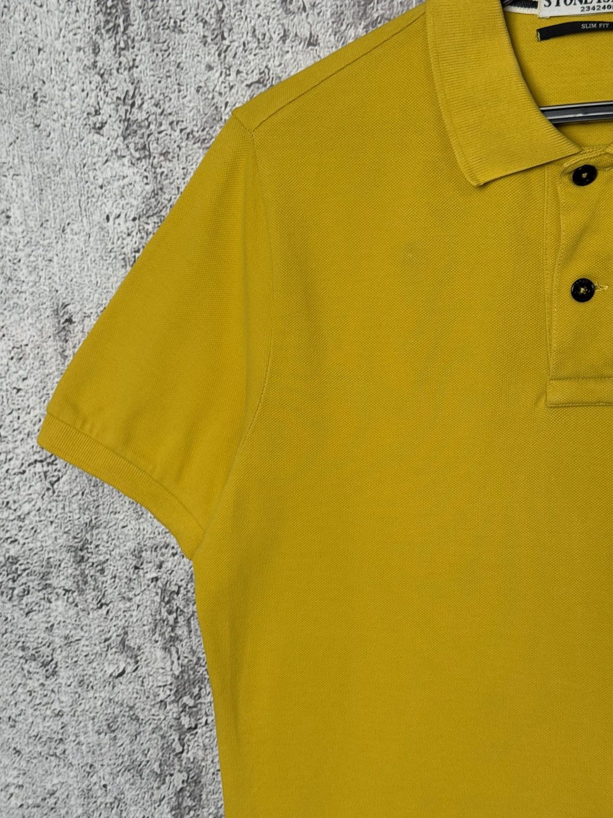 Stone Island Vintage Stone Island Patch Program Yellow Polo Shirt Size S Size US S / EU 44-46 / 1 - 6 Thumbnail