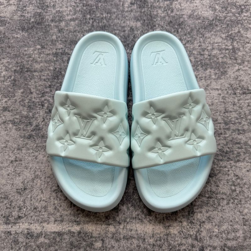 Louis Vuitton Louis Vuitton Comfortable Light Green Slippers -2508 Size US 8.5 / IT 38.5 - 6 Thumbnail