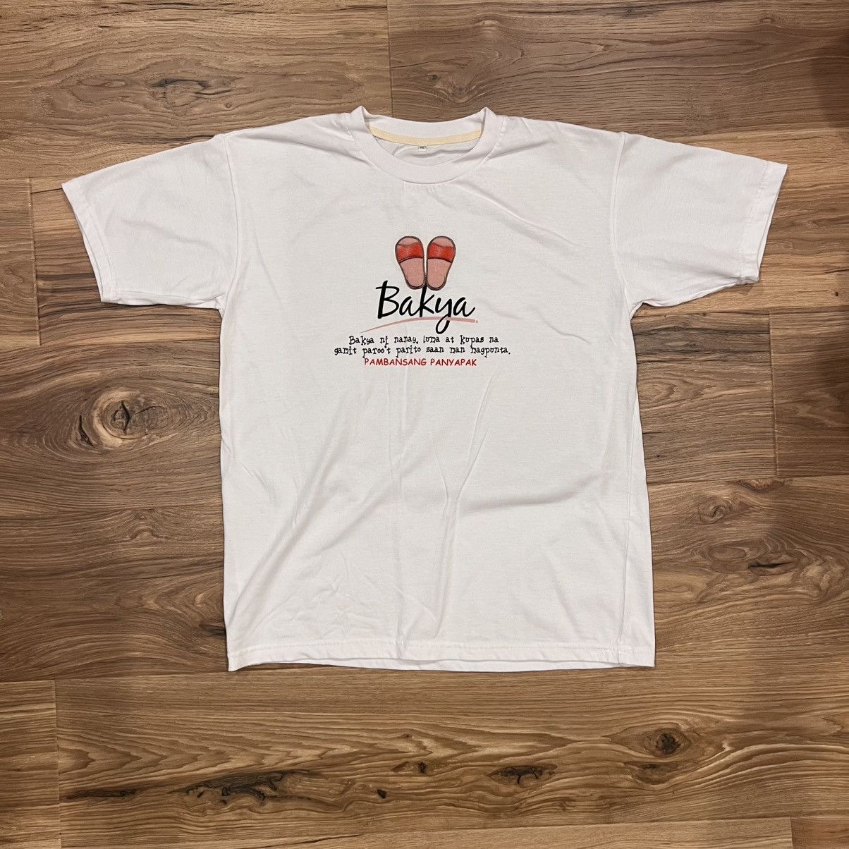 Other Philippines Filipino Tagalog T Shirt White Medium Bakya Size US M / EU 48-50 / 2 - 1 Thumbnail