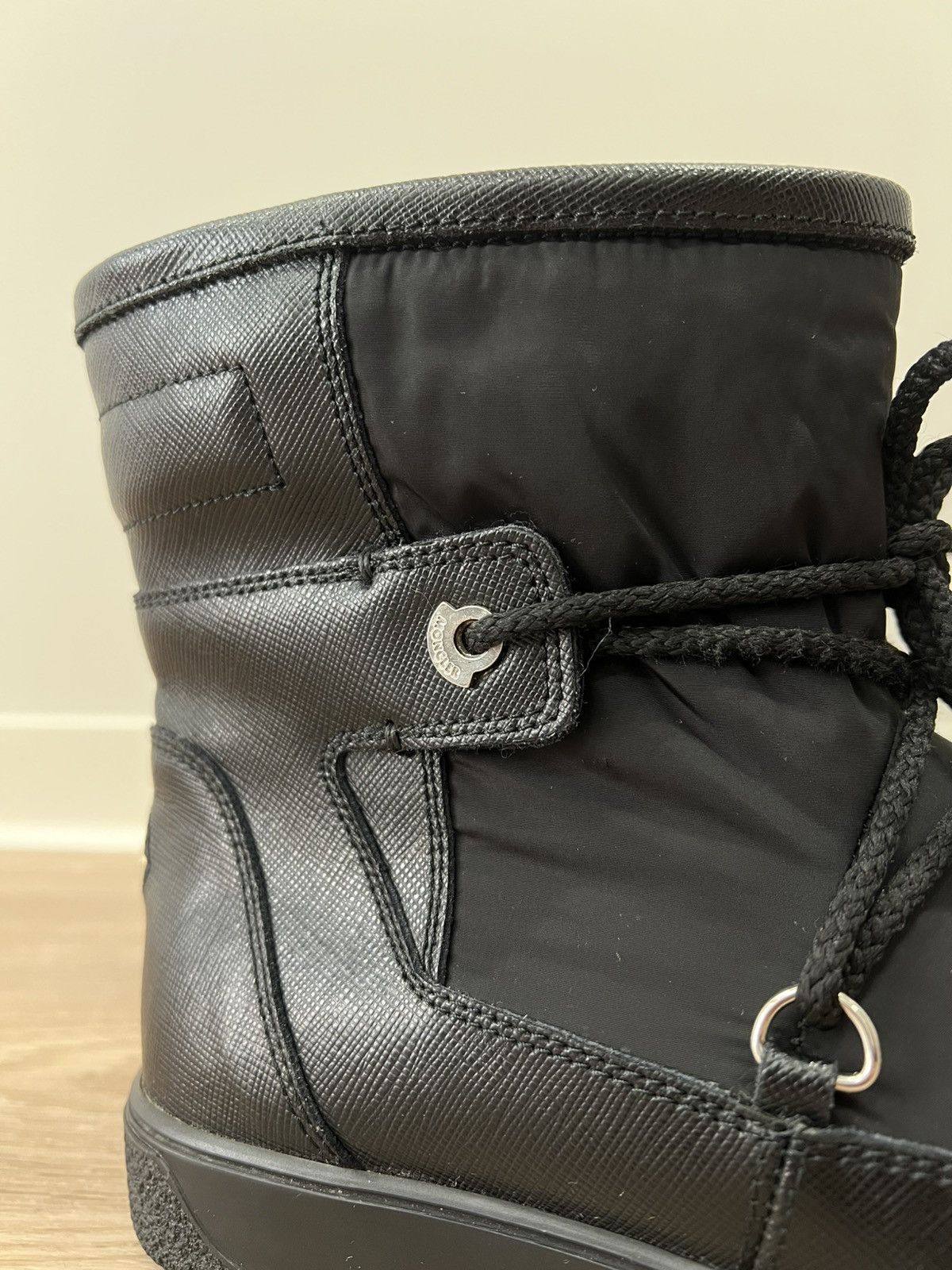 Moncler Moncler Fanny Apres Ski Black Snow Moon Boots Size US 6 / IT 36 - 3 Thumbnail
