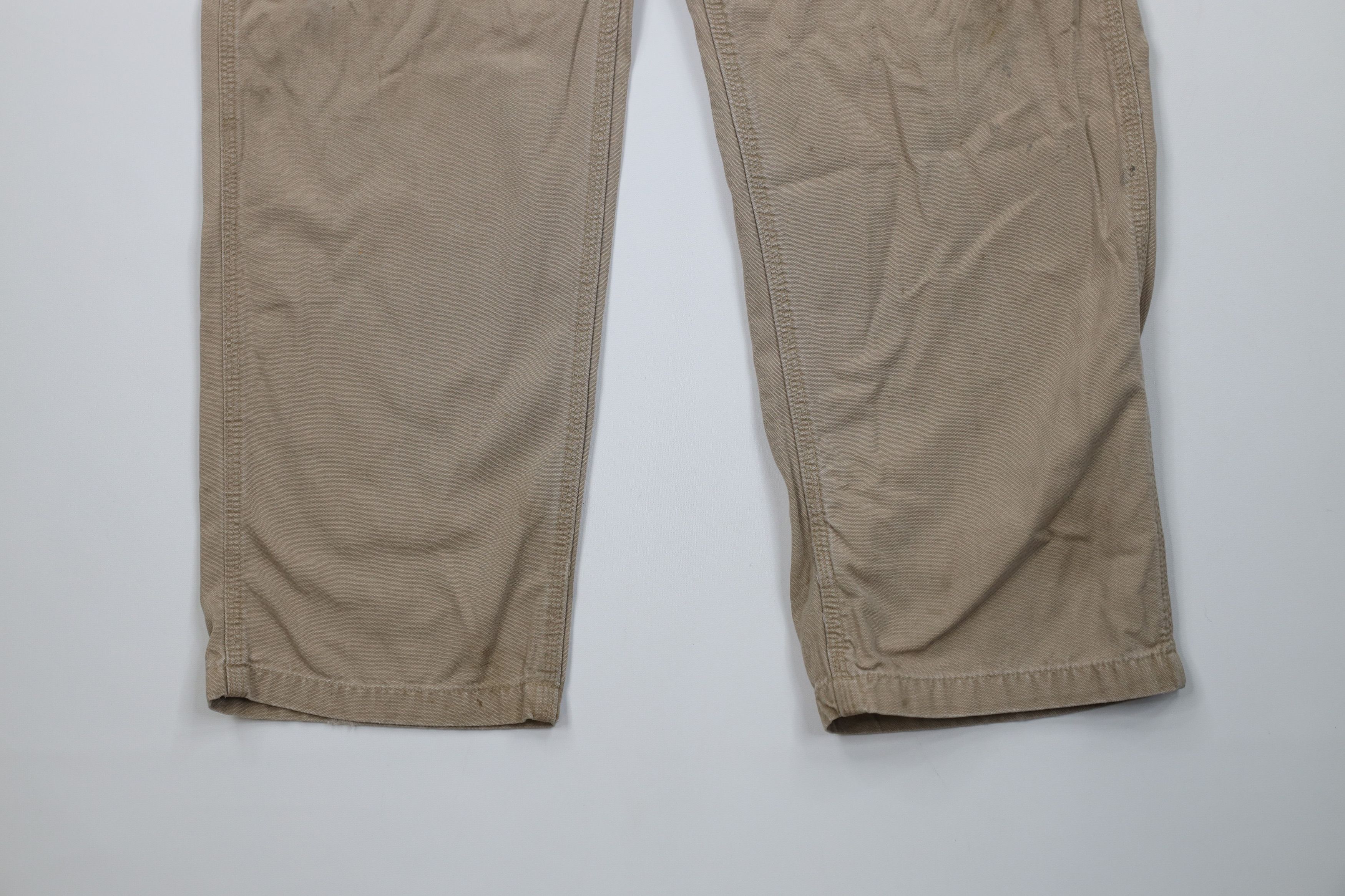 Carhartt Vintage Carhartt Spell Out Wide Leg Dungaree Pants Khaki Size US 38 / EU 54 - 4 Thumbnail