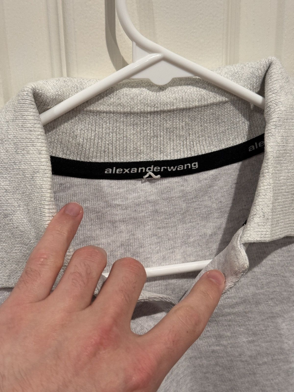 Alexander Wang Alexander Wang Heather Grey Collared Shirt size XL Size US XL / EU 56 / 4 - 8 Thumbnail