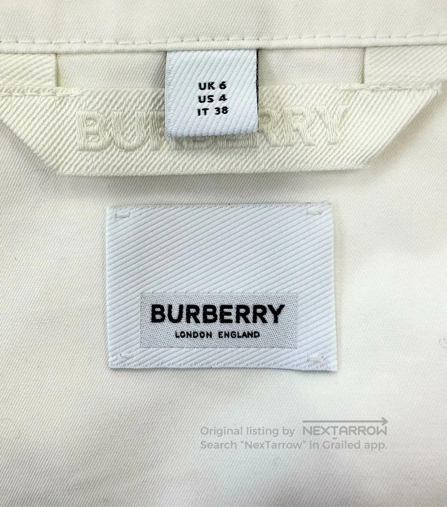 Burberry Burberry Beige Fleece Letter Logo Jacket| Size XS / US 0-2 / IT 36-38 - 3 Thumbnail