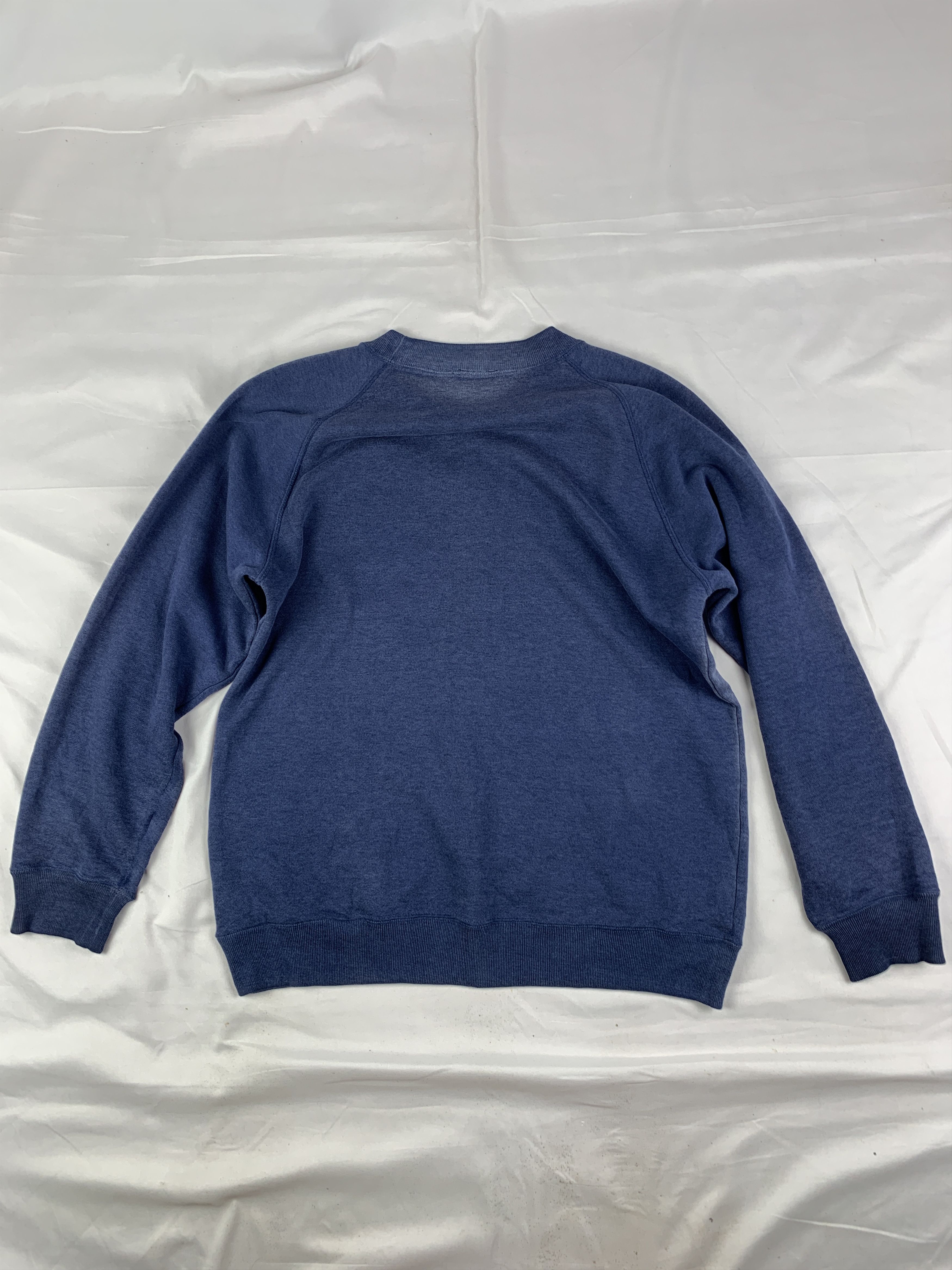 Adidas 1980s Adidas Club Navy Faded Sweatshirt (M) Size US M / EU 48-50 / 2 - 2 Thumbnail