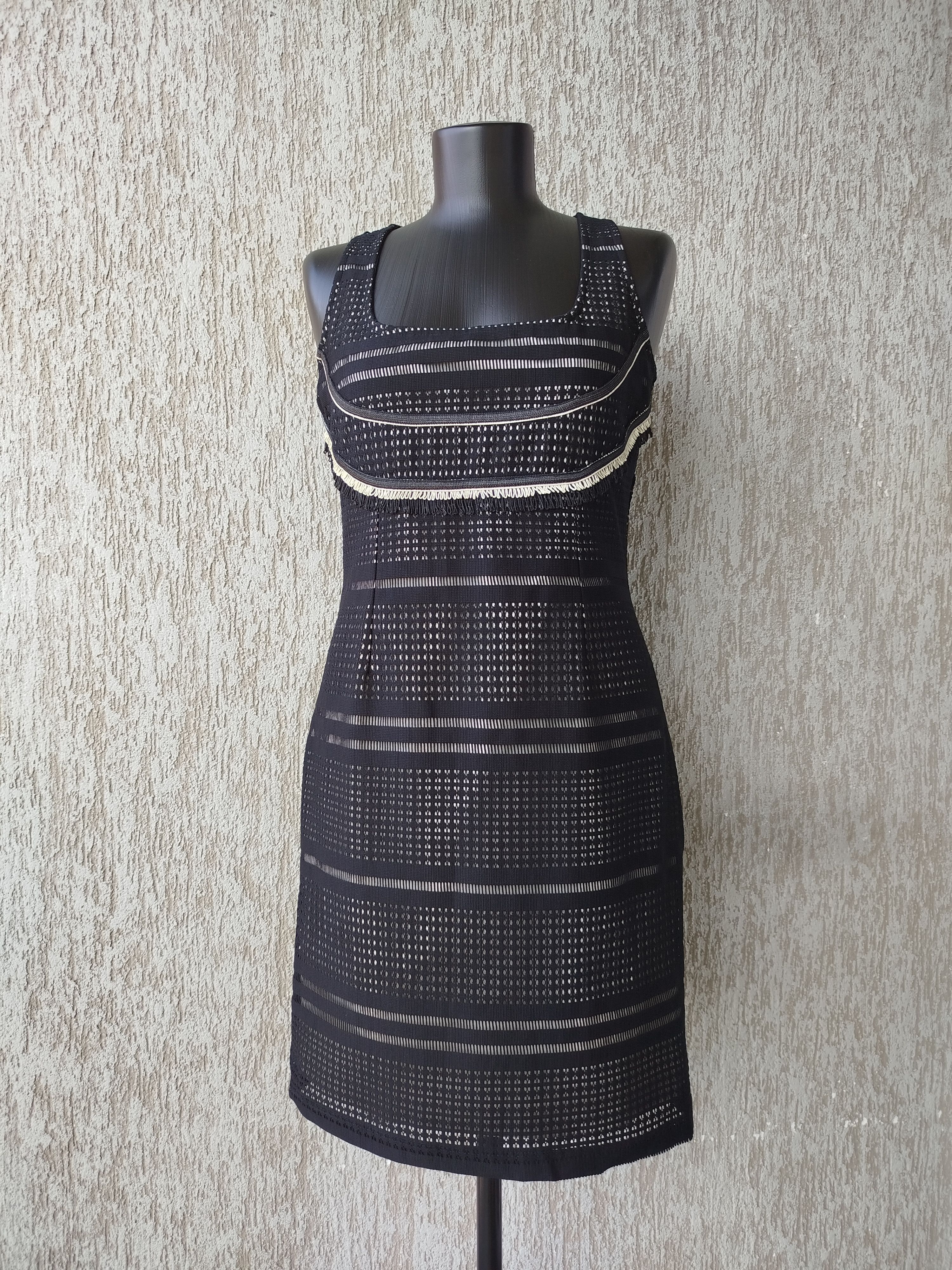 Jean Paul Gaultier Save The Queen Dress Pencil Textured Mesh Zip Size L Size L / US 10 / IT 46 - 2 Thumbnail