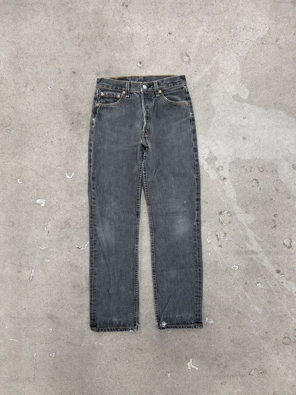 Levi's Vintage 80s Levis 501 Denim Jeans 26x29 Made In USA Gray Size US 26 / EU 42 - 1 Thumbnail
