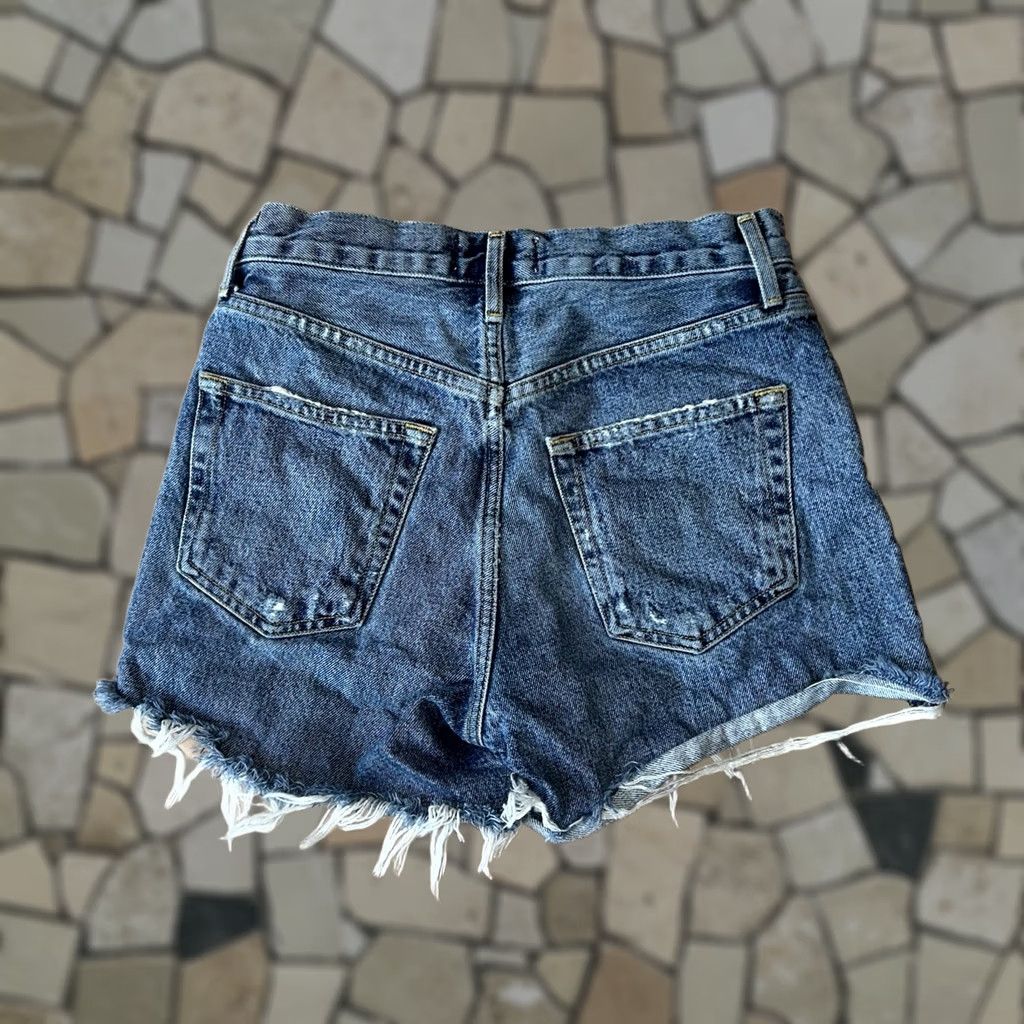 Agolde AGOLDE Reese Denim Short Jean 3.5” Inseam Blue 24 Women’s Size 42" / US 20 - 1 Thumbnail