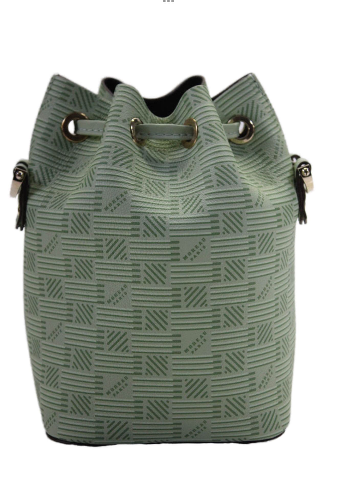 Moreau Paris Moreau Womens Mint Green Printed La Pon Mini Bucket Bag Size ONE SIZE - 4 Thumbnail