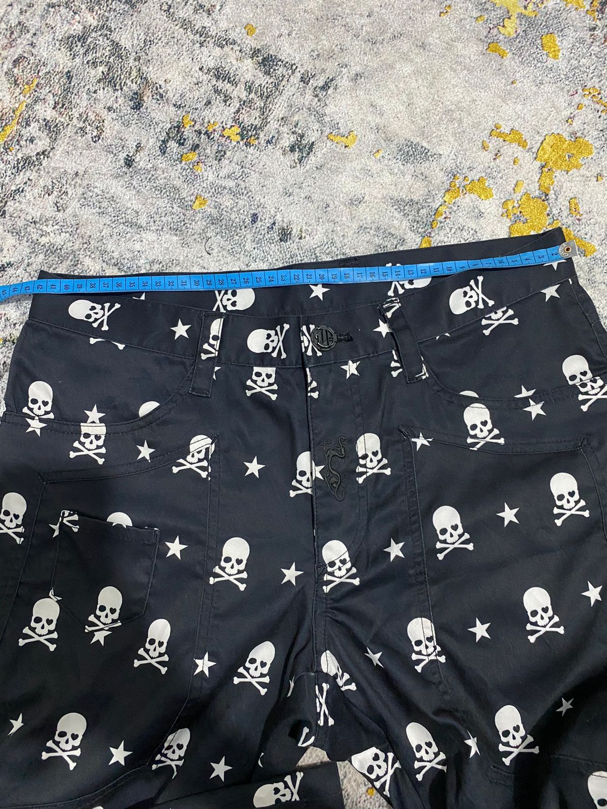 Hysteric Glamour Japanese Skull Full Print Y2k Punk Alexander McQueen STYLE Size US 33 - 12 Thumbnail