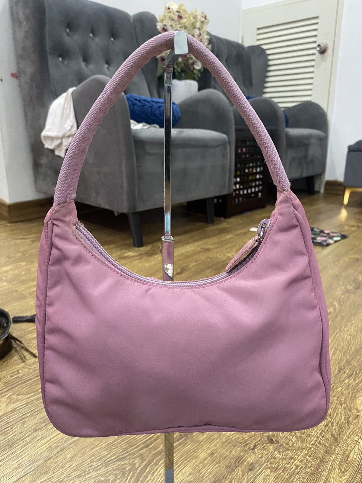 Prada Authentic Prada Tessuto Nyalon Hobo Shoulder Bag Size ONE SIZE - 2 Thumbnail