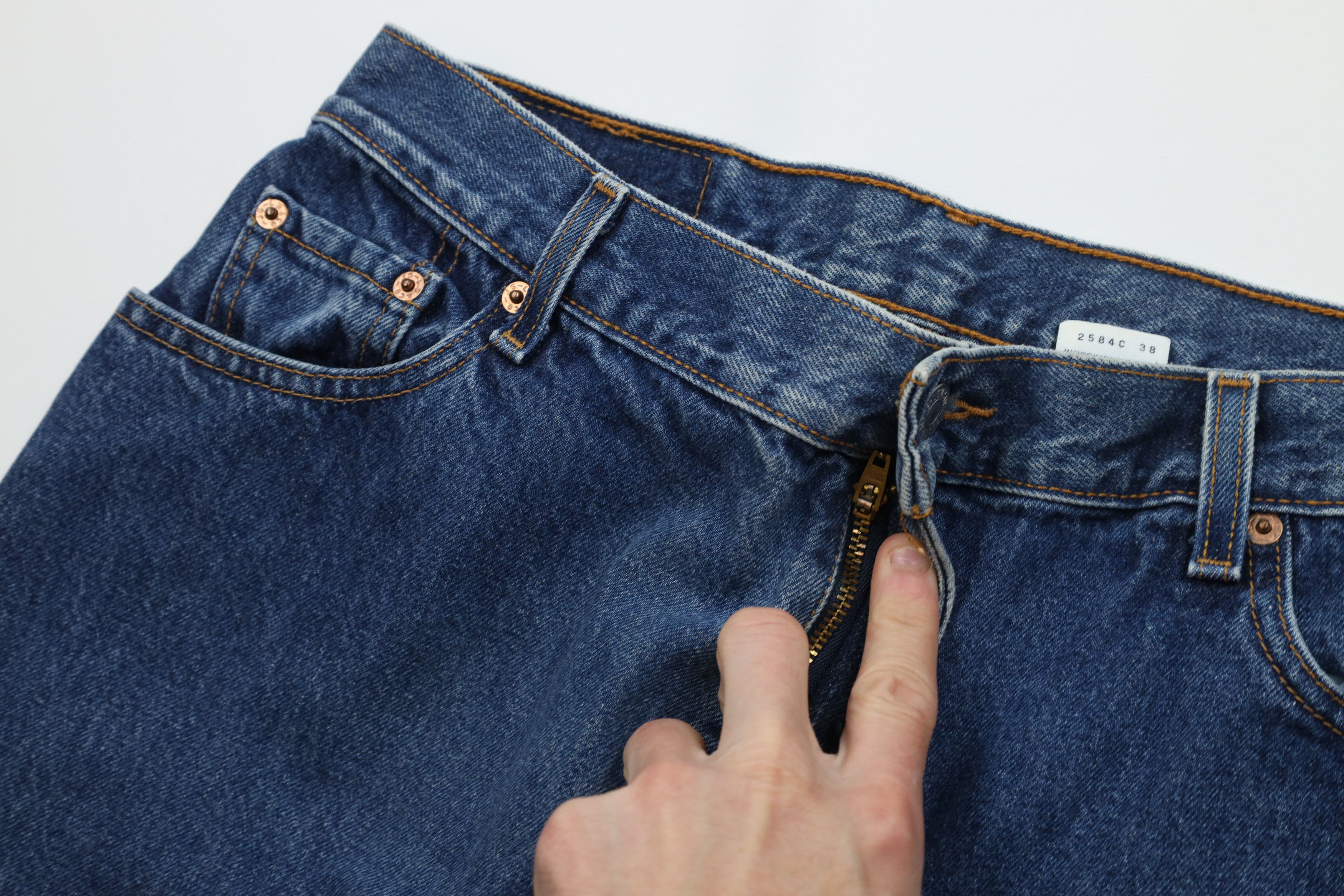 Levi's Vintage Y2K 2000 Levis 550 Relaxed Tapered Leg Denim Jeans Size 34" / US 12 / IT 48 - 7 Thumbnail