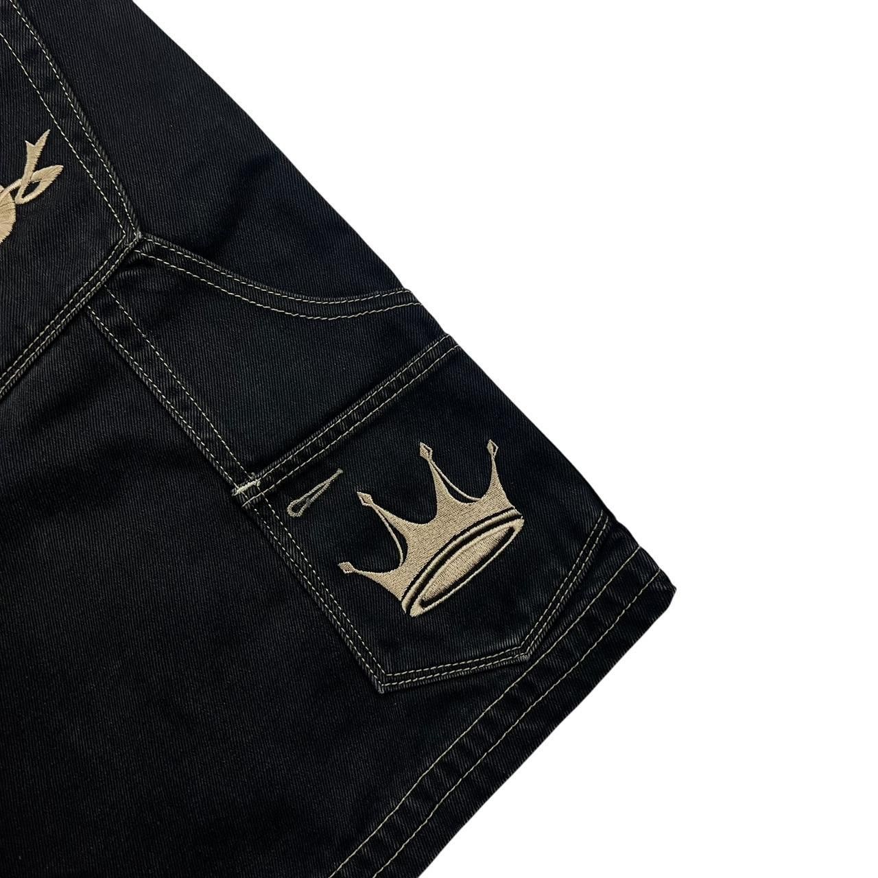 JNCO Vintage Jnco Crown Carpenter Denim Shorts / Jorts - Waist 32 Size US 32 / EU 48 - 3 Thumbnail