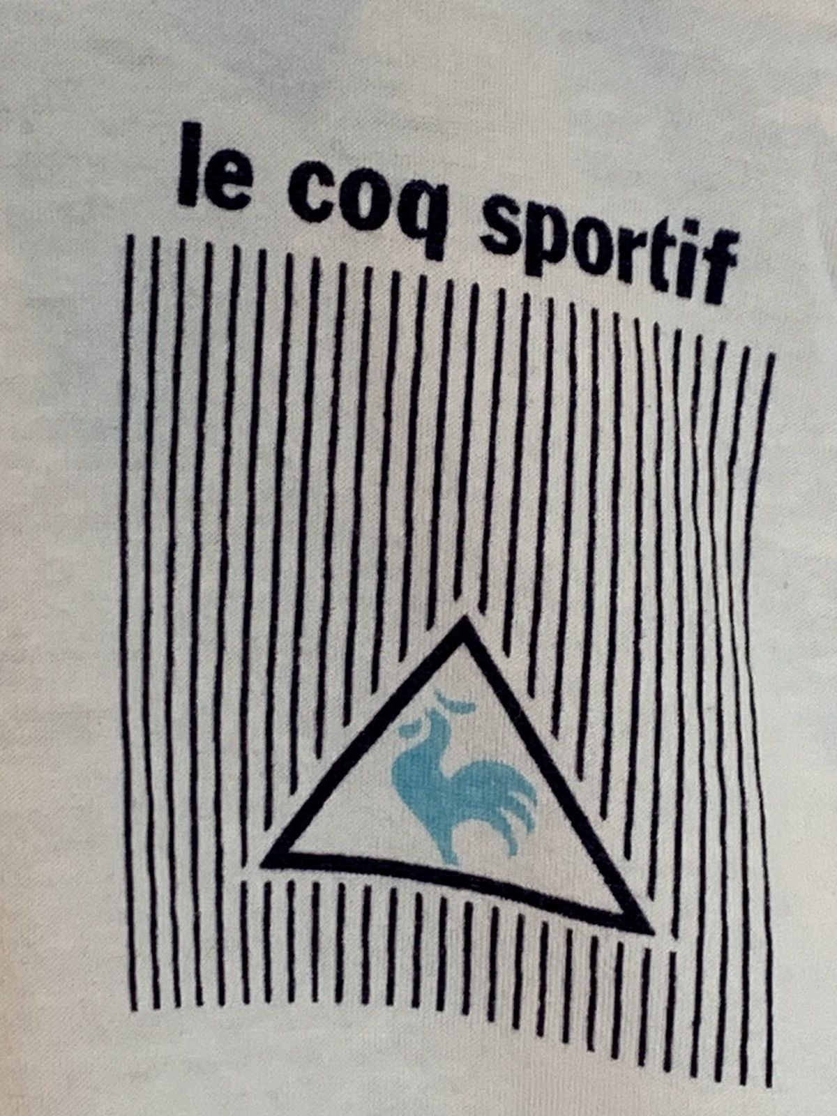 Le Coq Sportif RARE* Vintage 80’s Le Coq Sportif Grid Art Polo Henley Shirt Size US M / EU 48-50 / 2 - 6 Thumbnail